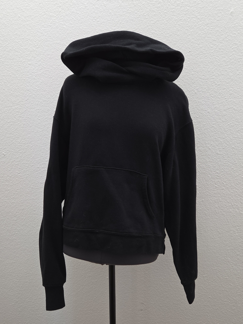 Zella Black Funnel-Neck Pullover Hoodie
